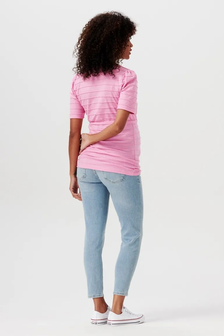 voedings_tshirt_arua__cyc_1.webp Noppies T-Shirts | T-Shirts<Voedings T-shirt Arua - Cyclamen