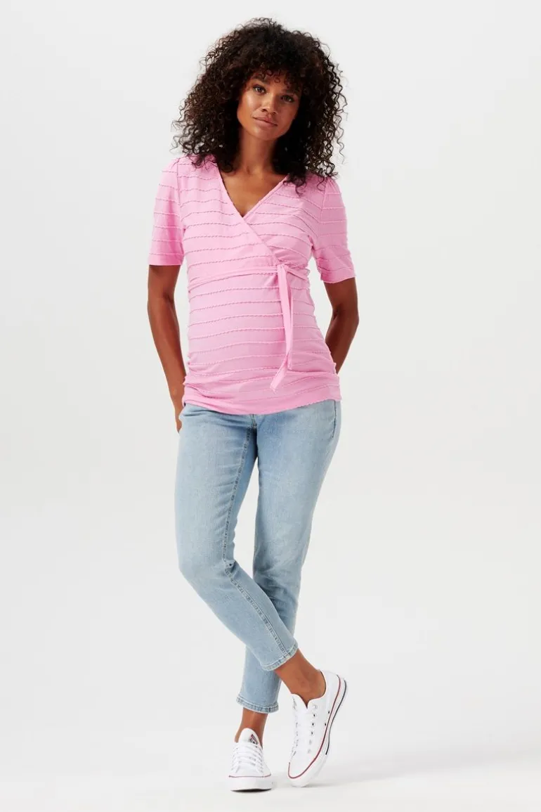 voedings_tshirt_arua__cyc_7.webp Noppies T-Shirts | T-Shirts<Voedings T-shirt Arua - Cyclamen