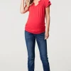 Noppies T-Shirts | T-Shirts<Voedings T-shirt Dale - Poinsettia