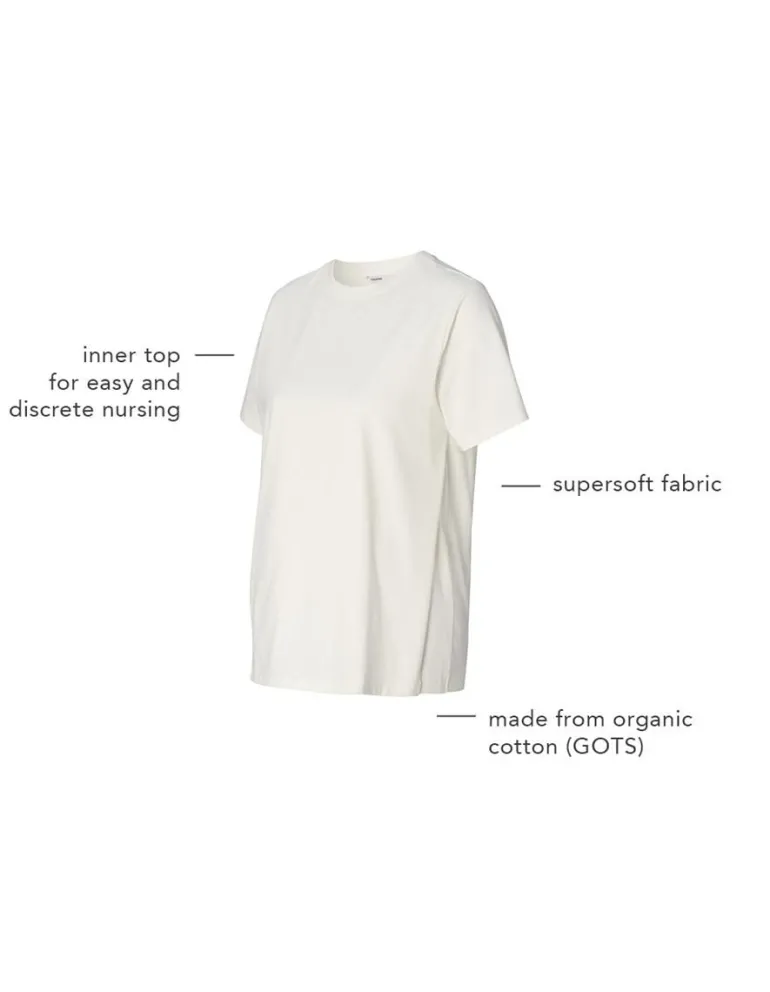 voedings_tshirt_ifke__cre_9.webp Noppies T-Shirts | T-Shirts<Voedings T-shirt Ifke - Cream