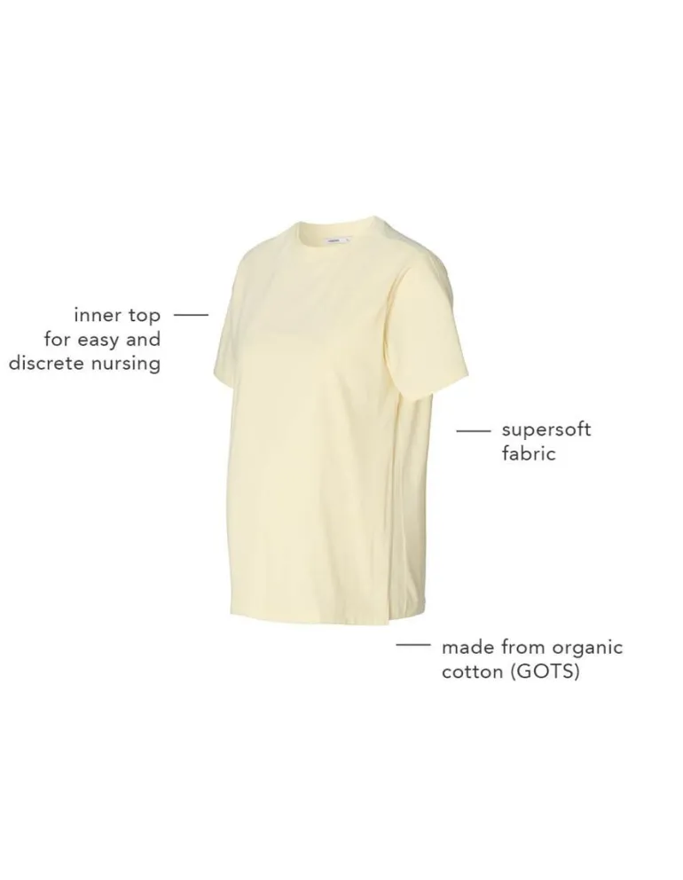 voedings_tshirt_ifke__lig_6.webp Noppies T-Shirts | T-Shirts<Voedings T-shirt Ifke - Light Yellow