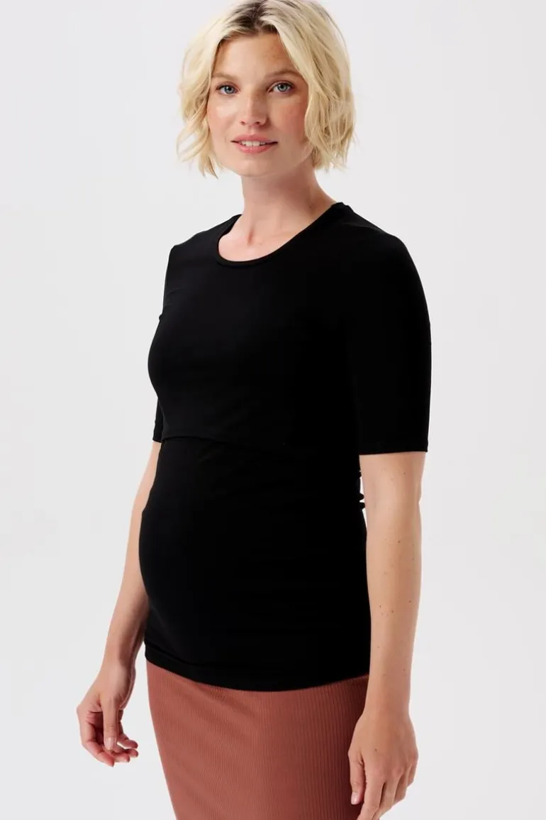 voedings_tshirt_juli__bla_7.webp Noppies T-Shirts | T-Shirts<Voedings T-shirt Juli - Black