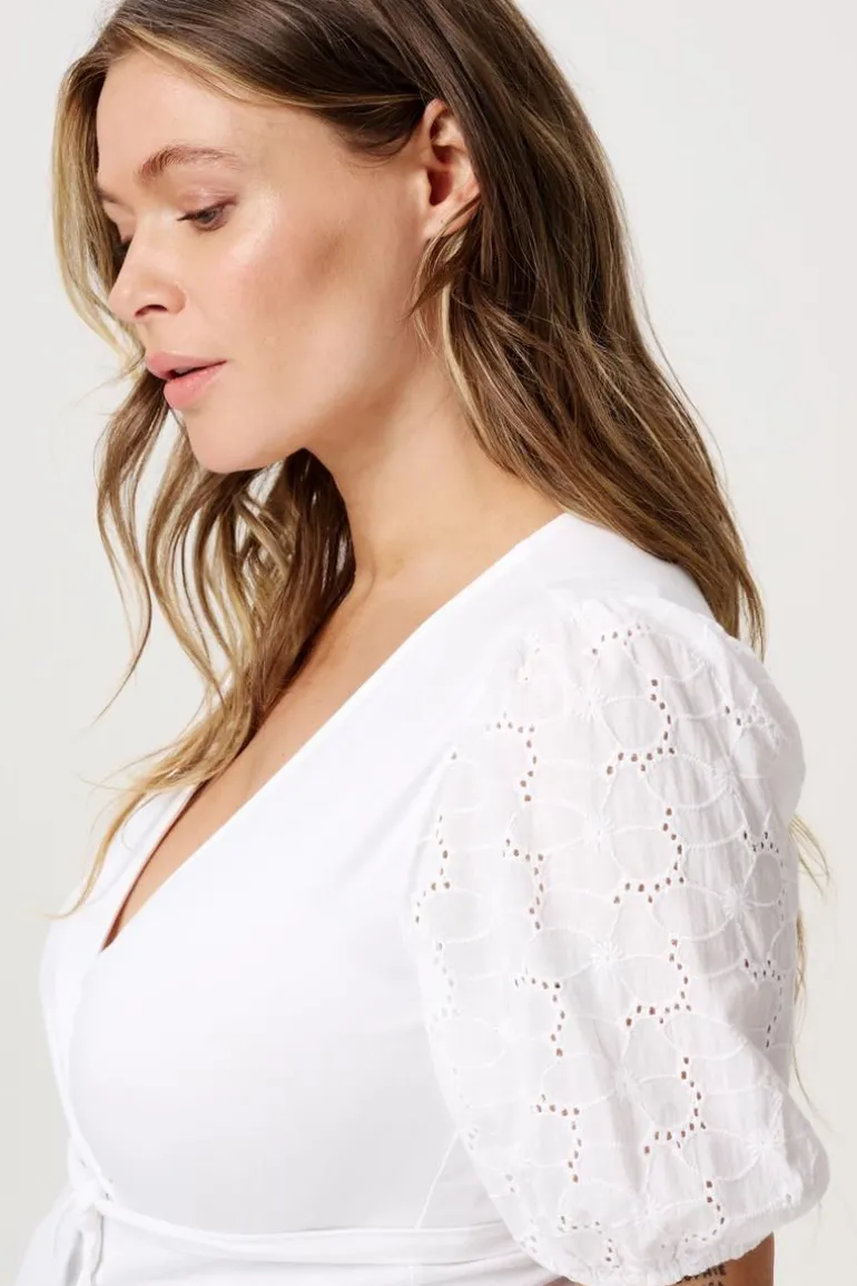 voedings_tshirt_kayleigh__5.webp Noppies T-Shirts | T-Shirts<Voedings T-shirt Kayleigh - Optical White