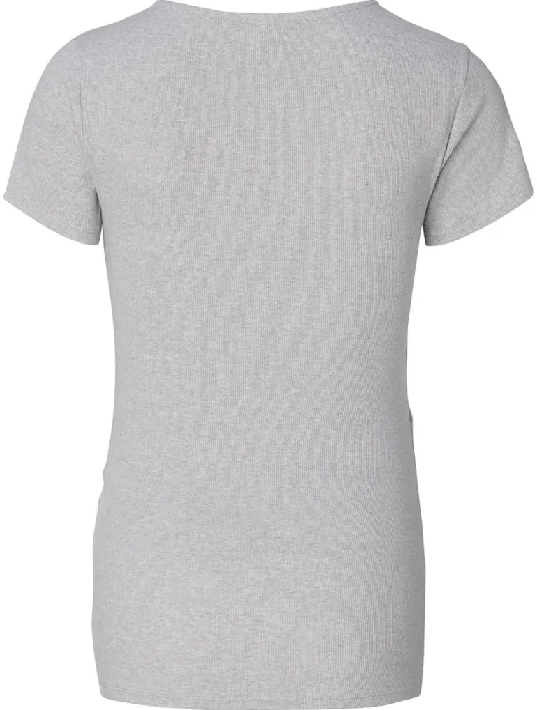 voedings_tshirt_sanson__g_3.webp Noppies T-Shirts | T-Shirts<Voedings T-shirt Sanson - Grey Melange
