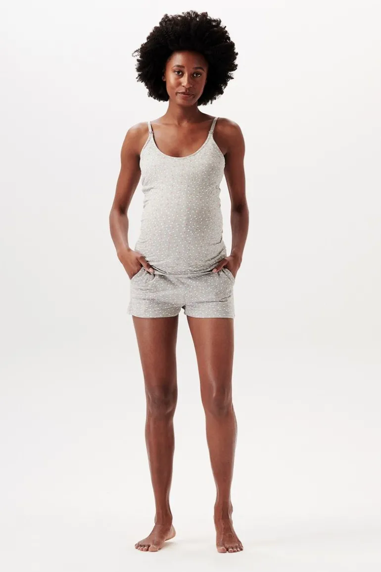 voedingspyjama__light_gre_0.webp Noppies Nachtkleding & Loungewear | Ondergoed<Voedingspyjama - Light Grey melange