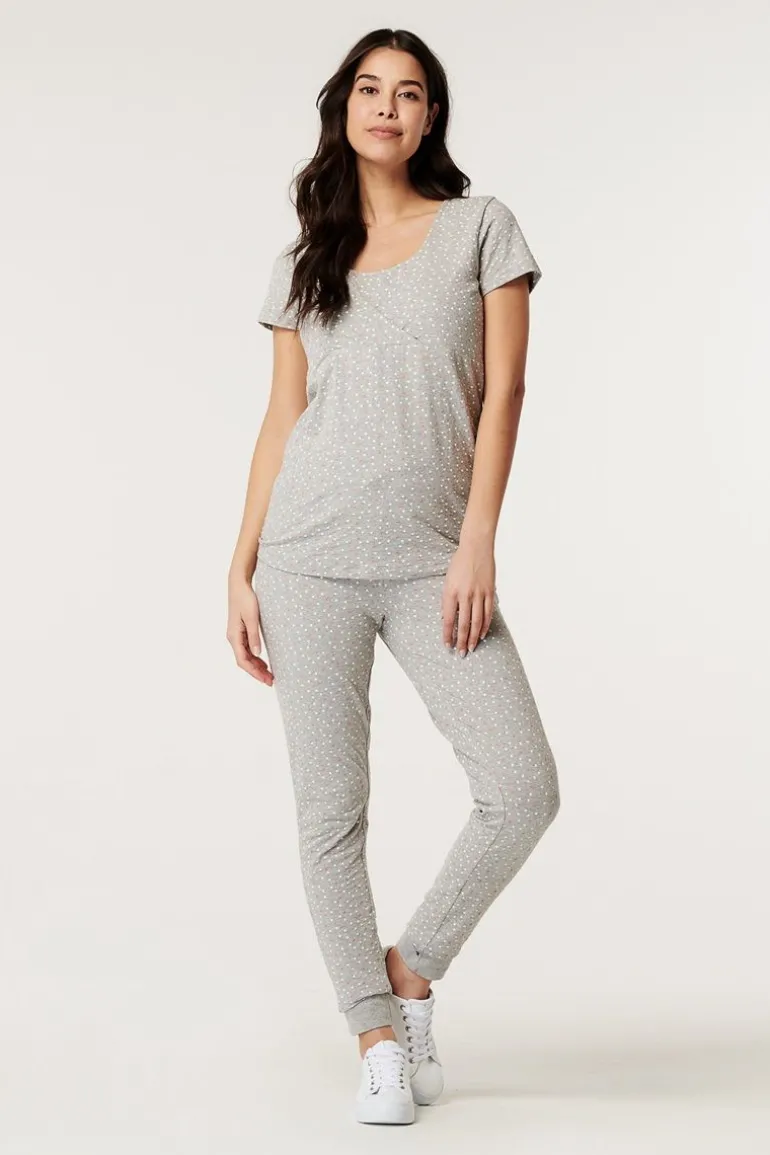 voedingspyjama__light_gre_16.webp Noppies Nachtkleding & Loungewear | Ondergoed<Voedingspyjama - Light Grey melange