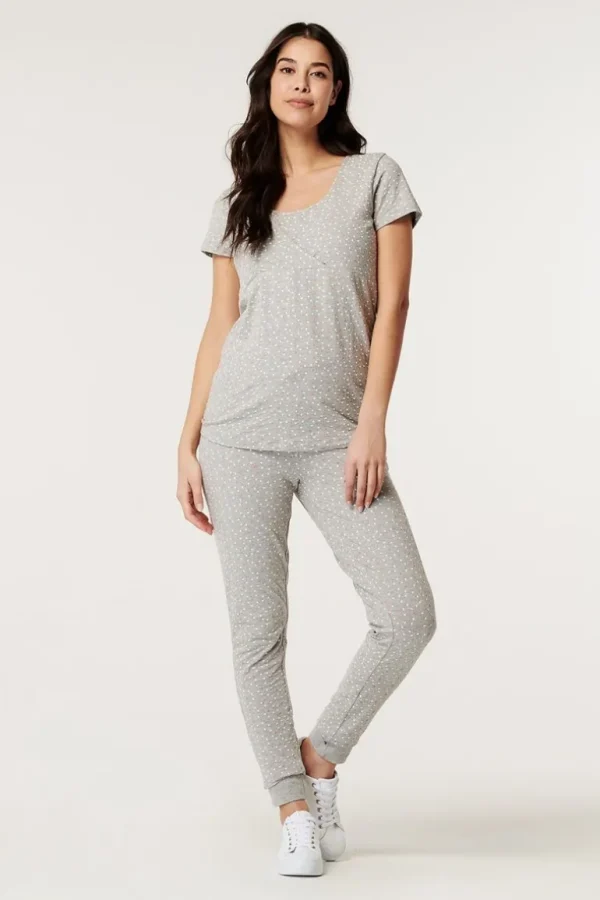 Noppies Nachtkleding & Loungewear | Ondergoed<Voedingspyjama - Light Grey melange