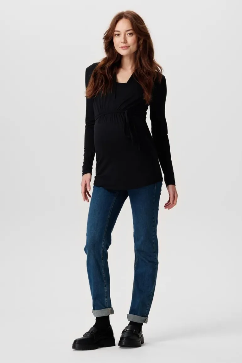 voedingsshirt__black_7.webp Noppies Shirts | Shirts<Voedingsshirt - Black