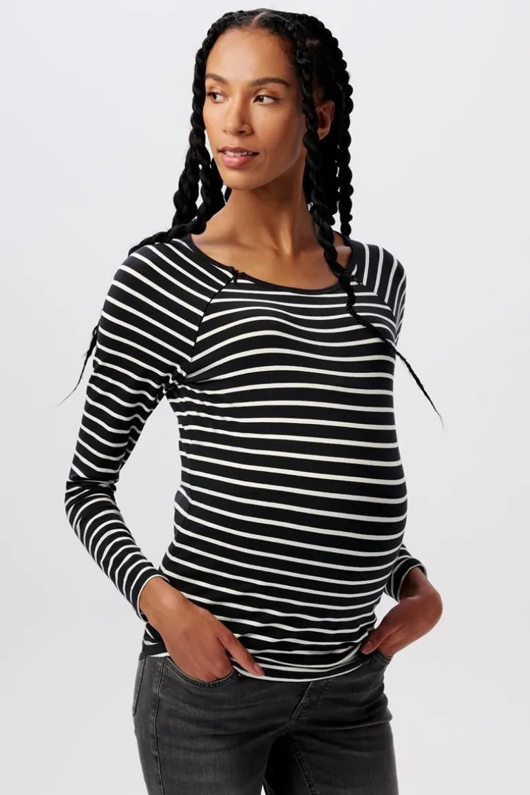voedingsshirt__black_ink_0-2.webp Noppies Shirts | Shirts<Voedingsshirt - Black Ink