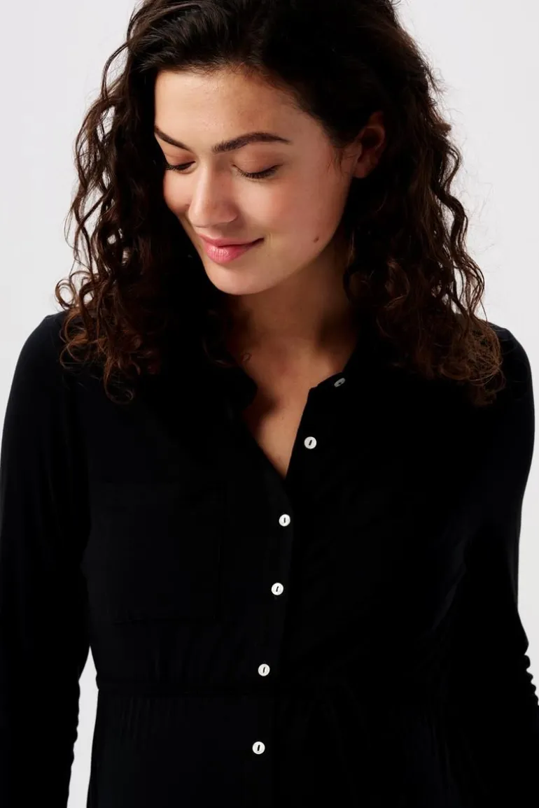 voedingsshirt__black_ink_5-1.webp Noppies Shirts | Shirts<Voedingsshirt - Black Ink