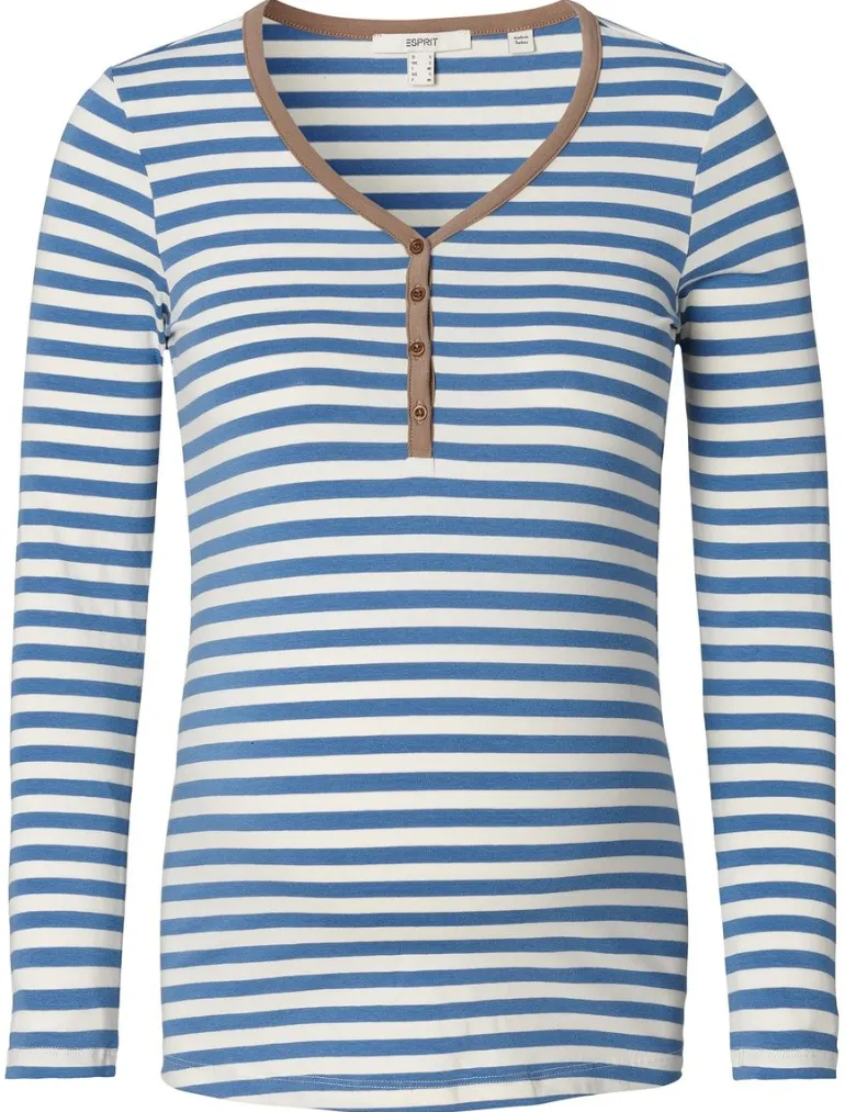 voedingsshirt__blue_2-1.webp Noppies Shirts | Shirts<Voedingsshirt - Blue