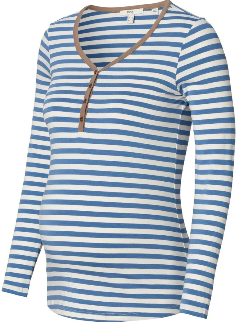 voedingsshirt__blue_4-1.webp Noppies Shirts | Shirts<Voedingsshirt - Blue