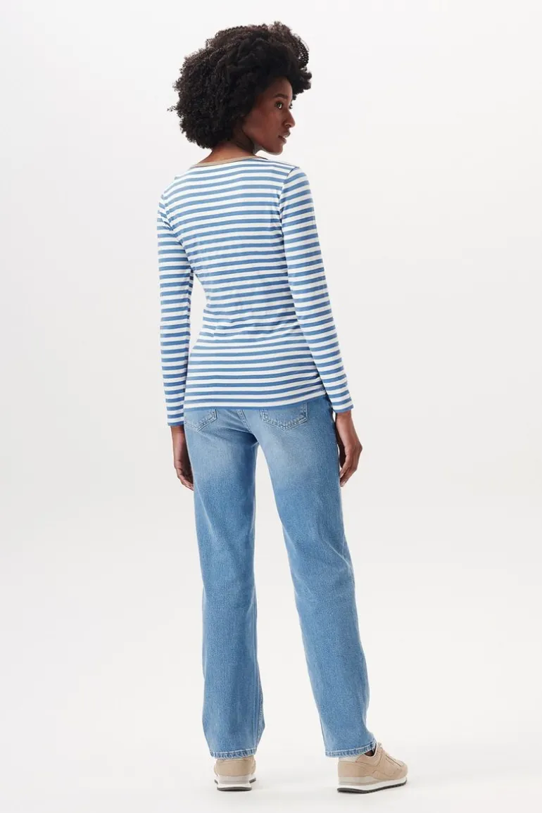 voedingsshirt__blue_9-1.webp Noppies Shirts | Shirts<Voedingsshirt - Blue