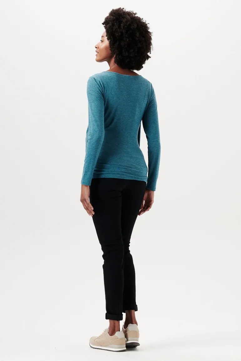 voedingsshirt__blue_coral_9-1.webp Noppies Shirts | Shirts<Voedingsshirt - Blue Coral