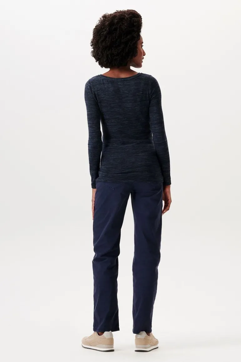 voedingsshirt__dark_blue_1-2.webp Noppies Shirts | Shirts<Voedingsshirt - Dark Blue