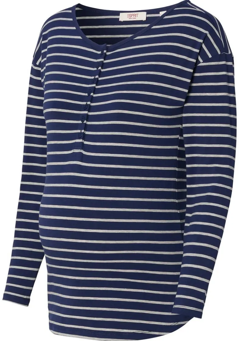 voedingsshirt__dark_blue_10.webp Noppies Shirts | Shirts<Voedingsshirt - Dark Blue