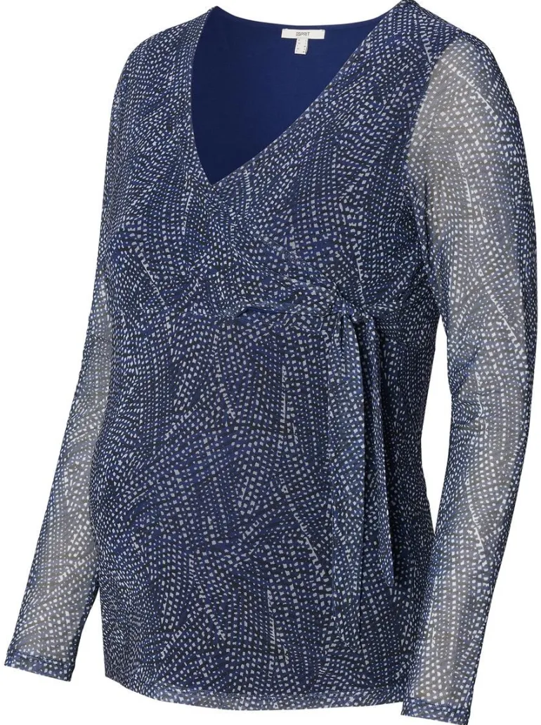 voedingsshirt__dark_blue_4-3.webp Noppies Shirts | Shirts<Voedingsshirt - Dark Blue