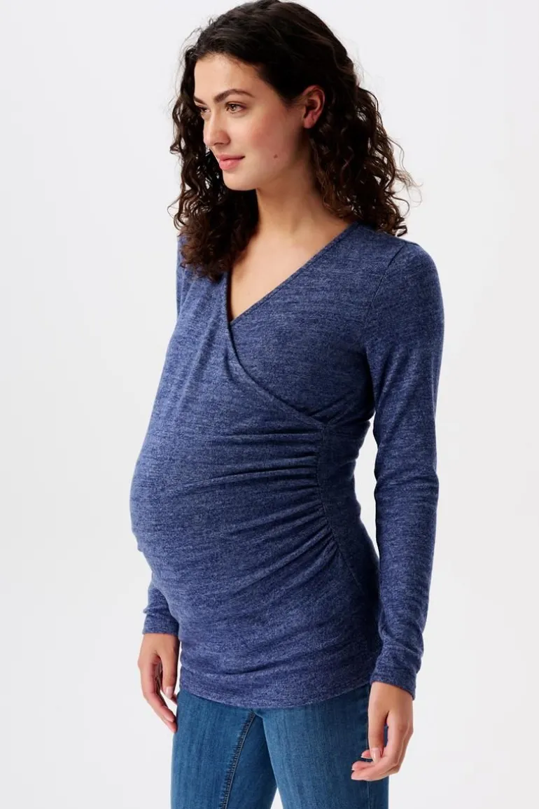 voedingsshirt__dark_blue_4-4.webp Noppies Shirts | Shirts<Voedingsshirt - Dark Blue