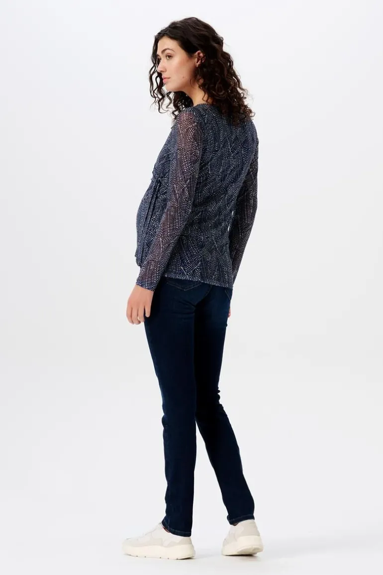 voedingsshirt__dark_blue_7-3.webp Noppies Shirts | Shirts<Voedingsshirt - Dark Blue
