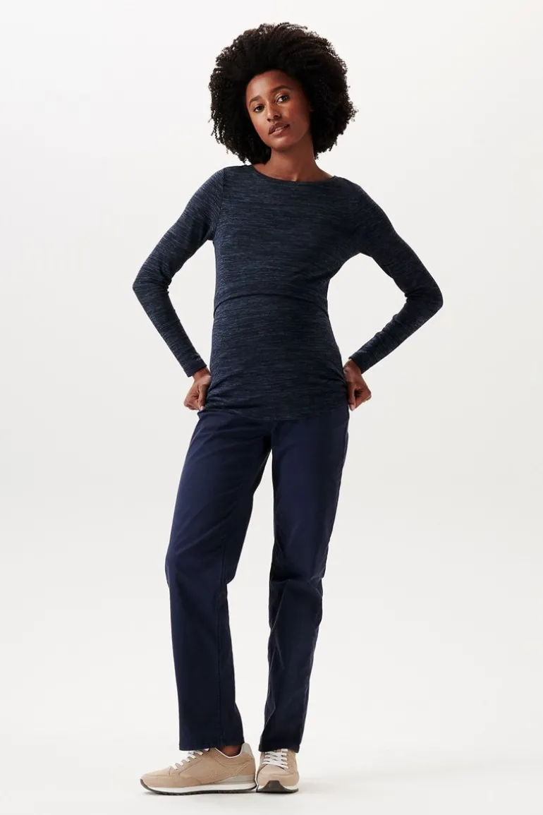 voedingsshirt__dark_blue_8-2.webp Noppies Shirts | Shirts<Voedingsshirt - Dark Blue