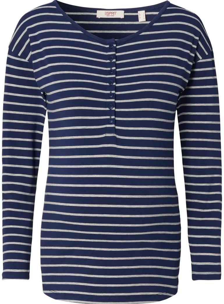 voedingsshirt__dark_blue_8.webp Noppies Shirts | Shirts<Voedingsshirt - Dark Blue