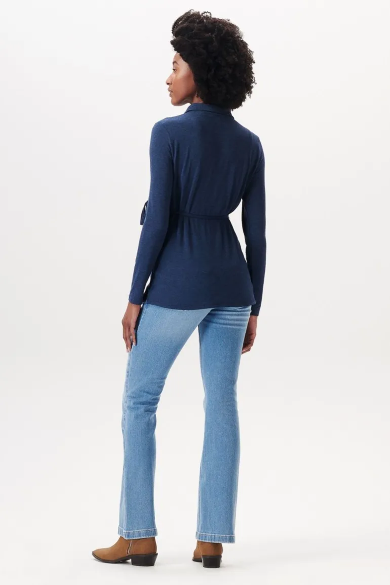voedingsshirt__dark_blue_9-5.webp Noppies Shirts | Shirts<Voedingsshirt - Dark Blue