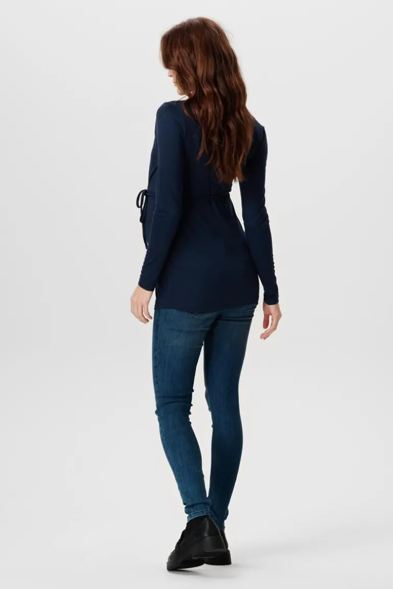 voedingsshirt__night_blue_1.webp Noppies Shirts | Shirts<Voedingsshirt - Night Blue