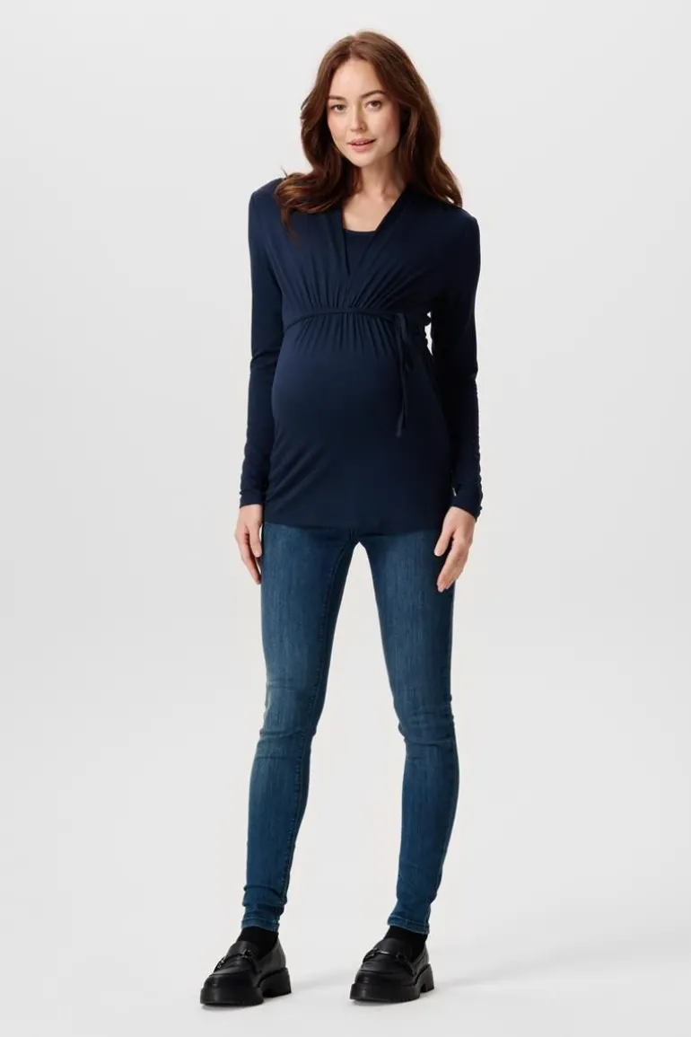 voedingsshirt__night_blue_16.webp Noppies Shirts | Shirts<Voedingsshirt - Night Blue