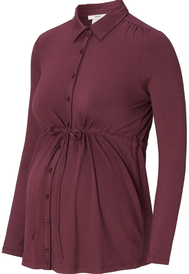voedingsshirt__plum_brown_12.webp Noppies Shirts | Shirts<Voedingsshirt - Plum Brown
