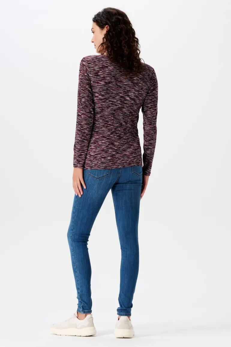 voedingsshirt__plum_red_1.webp Noppies Shirts | Shirts<Voedingsshirt - Plum red