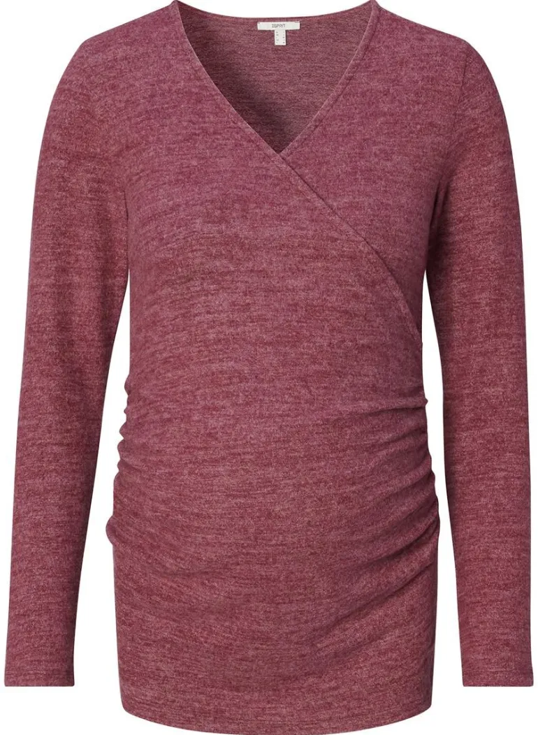 voedingsshirt__plum_red_2-3.webp Noppies Shirts | Shirts<Voedingsshirt - Plum red