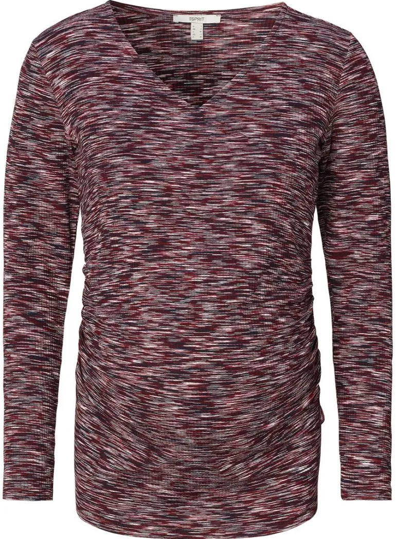 voedingsshirt__plum_red_2.webp Noppies Shirts | Shirts<Voedingsshirt - Plum red