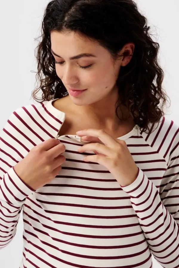 Noppies Shirts | Shirts<Voedingsshirt - Plum red