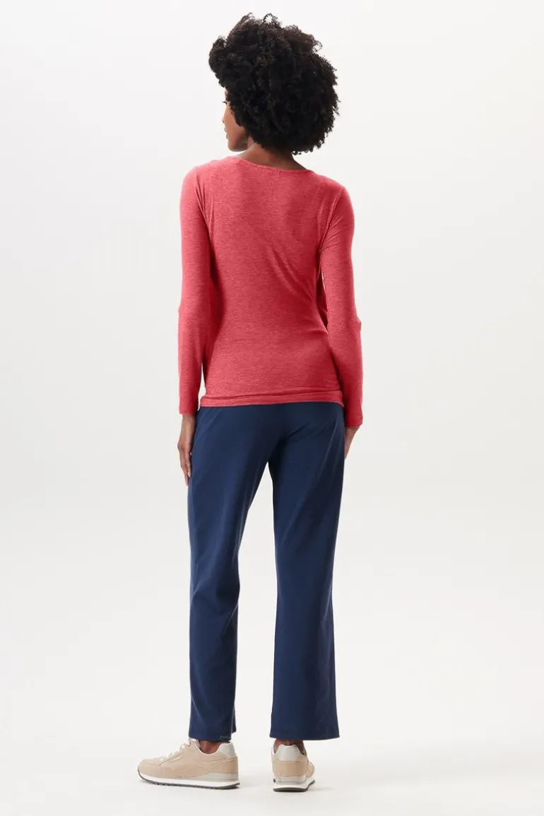 voedingsshirt__red_1.webp Noppies Shirts | Shirts<Voedingsshirt - Red