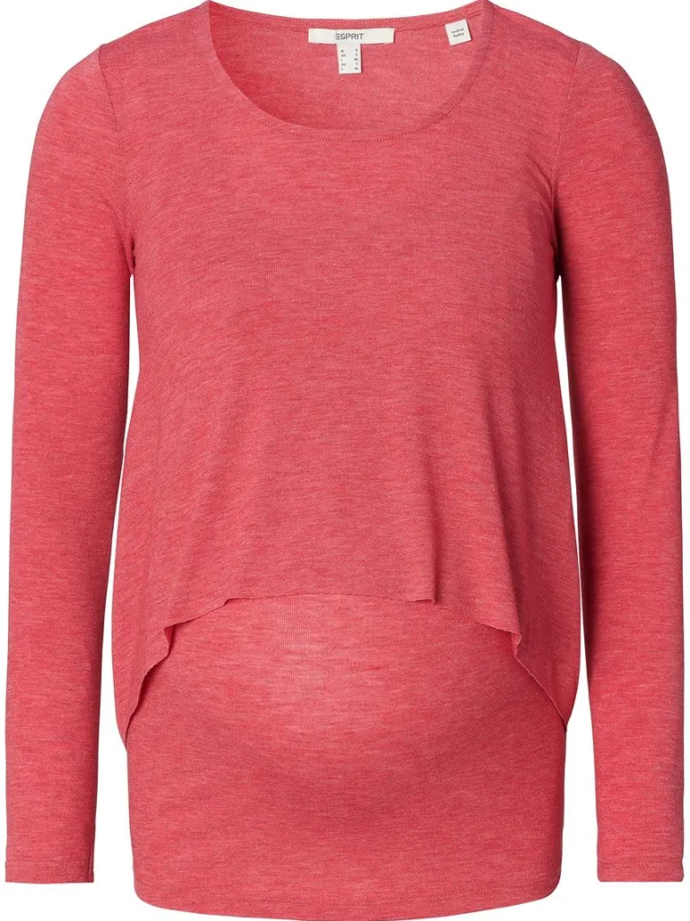 voedingsshirt__red_10.webp Noppies Shirts | Shirts<Voedingsshirt - Red