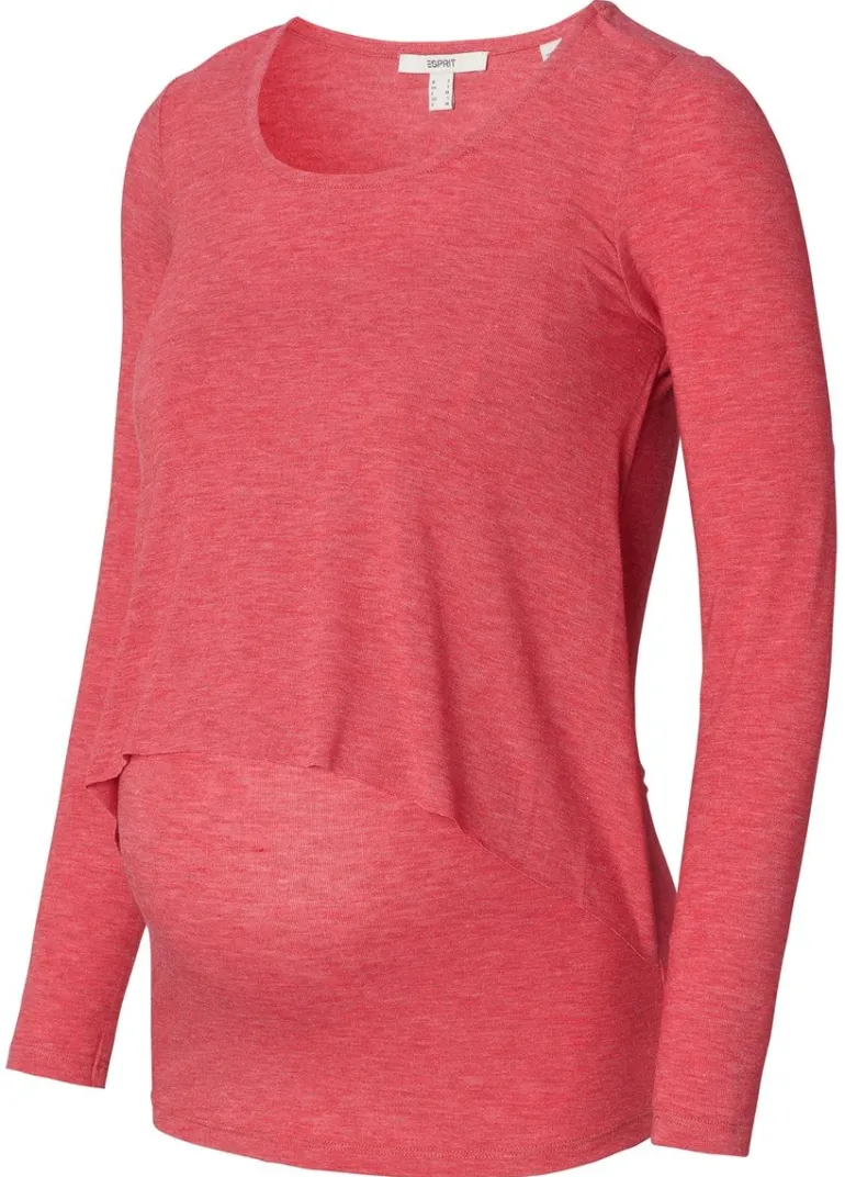 voedingsshirt__red_12.webp Noppies Shirts | Shirts<Voedingsshirt - Red
