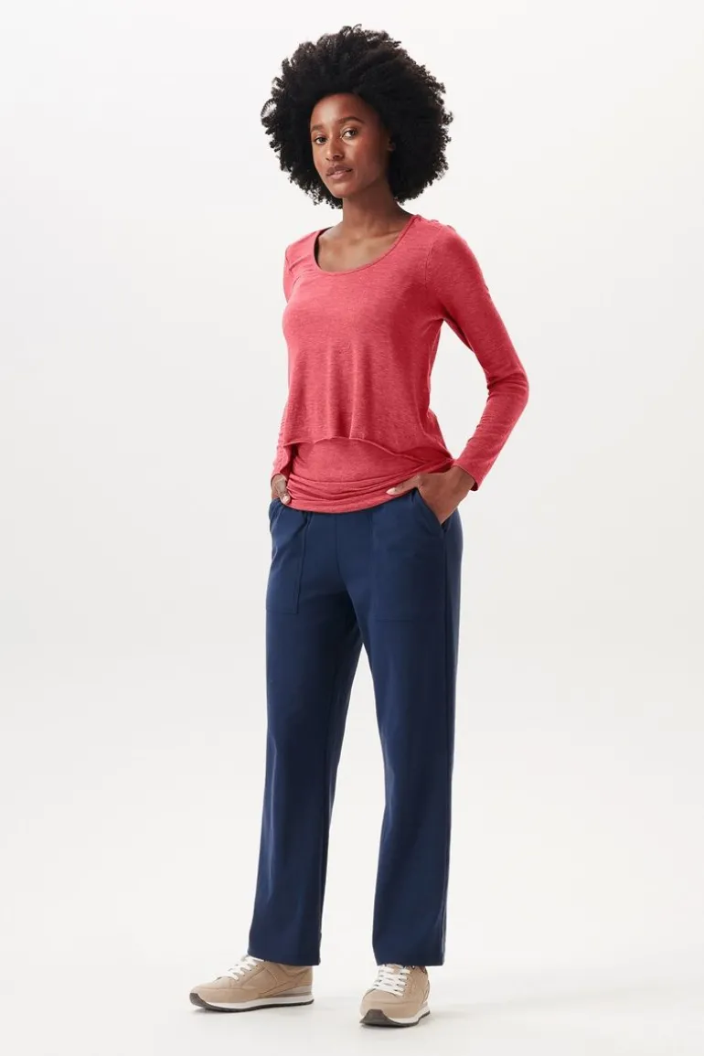 voedingsshirt__red_7.webp Noppies Shirts | Shirts<Voedingsshirt - Red