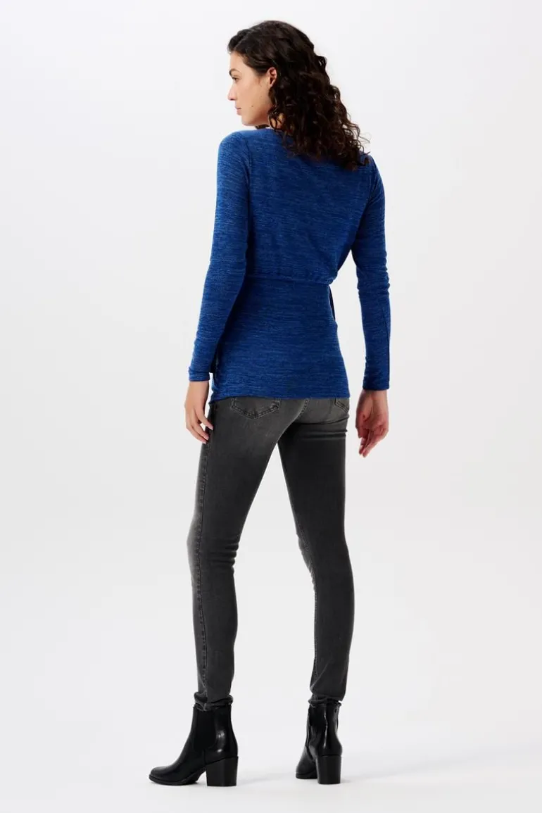 voedingsshirt__royal_blue_1.webp Noppies Shirts | Shirts<Voedingsshirt - Royal Blue
