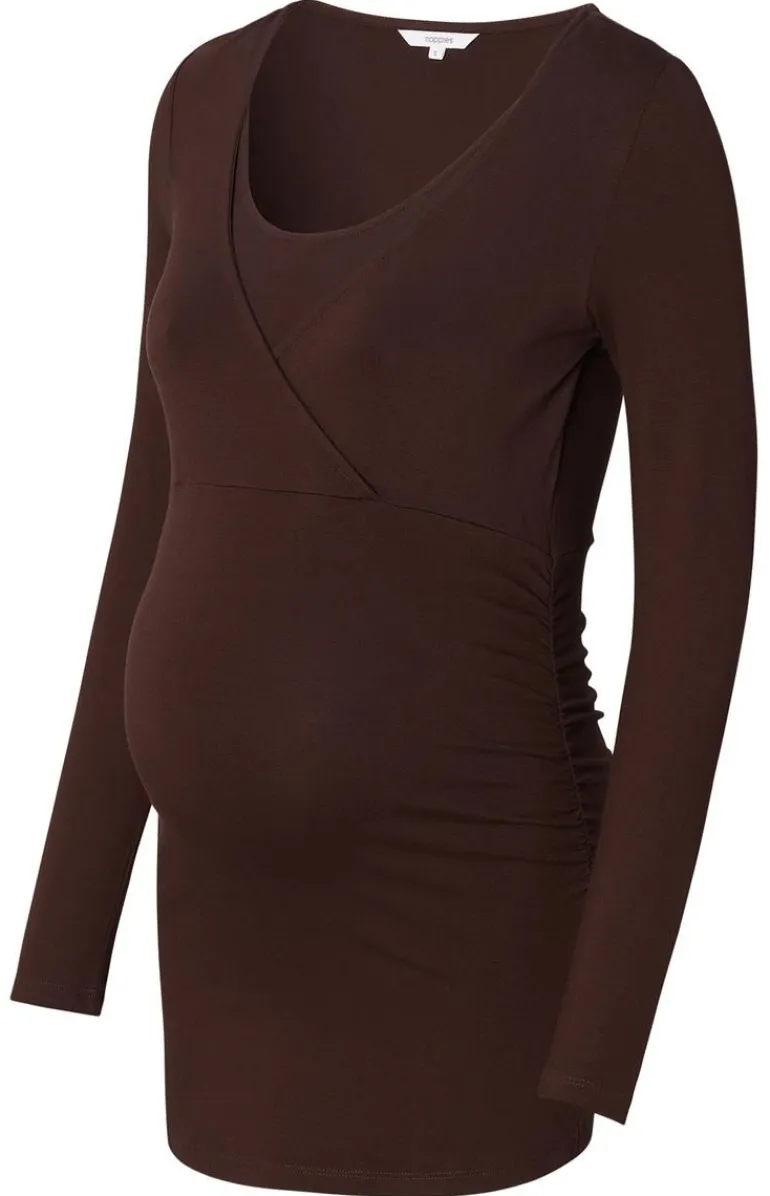 voedingsshirt_elda__coffe_10.webp Noppies Shirts | Shirts<Voedingsshirt Elda - Coffee Bean