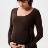 Noppies Shirts | Shirts<Voedingsshirt Elin - Coffee Bean
