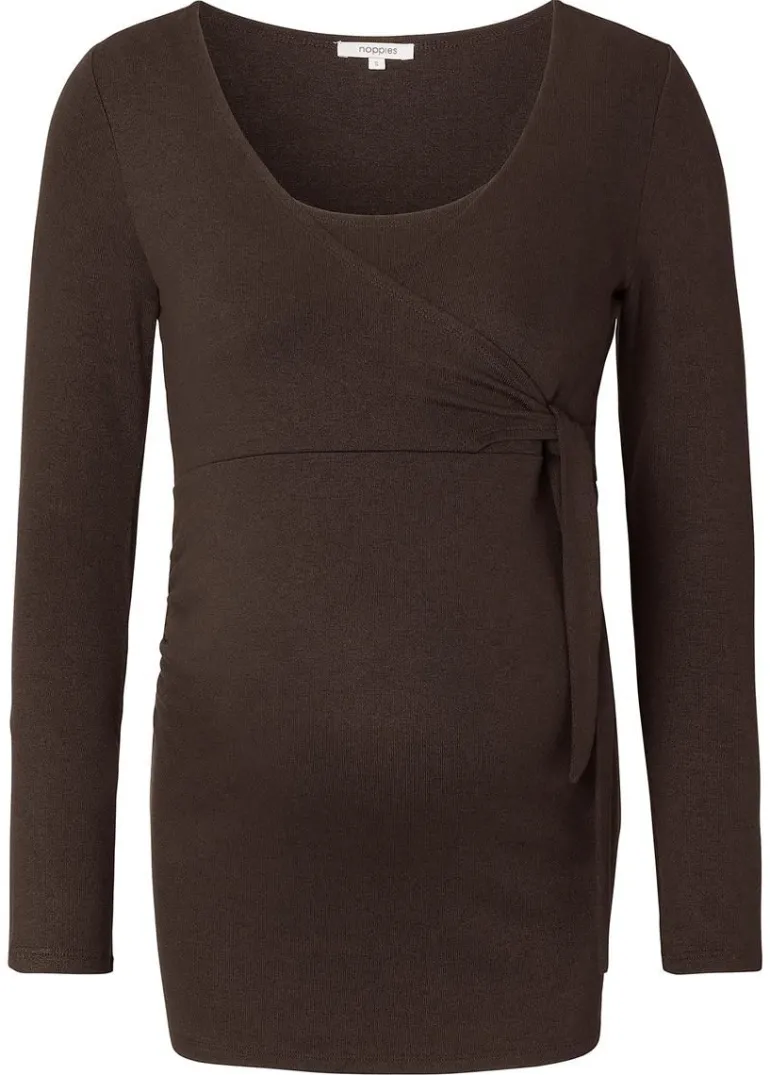 voedingsshirt_elin__coffe_2.webp Noppies Shirts | Shirts<Voedingsshirt Elin - Coffee Bean