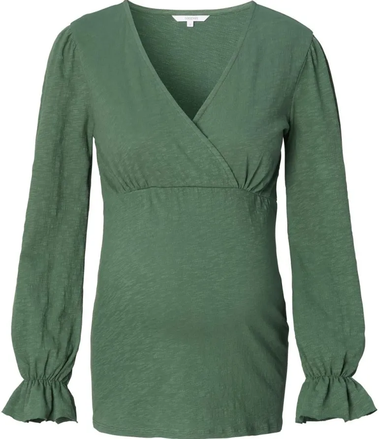 voedingsshirt_kuna__duck__2.webp Noppies Shirts | Shirts<Voedingsshirt Kuna - Duck Green