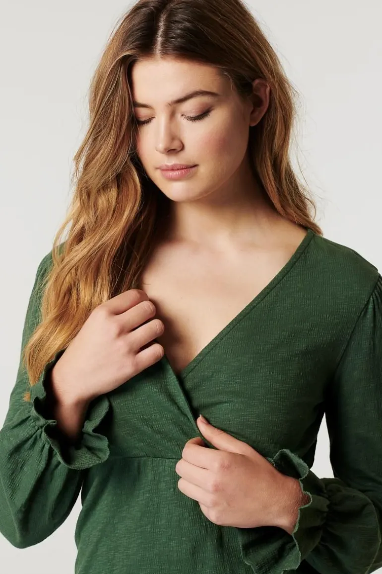 voedingsshirt_kuna__duck__6.webp Noppies Shirts | Shirts<Voedingsshirt Kuna - Duck Green
