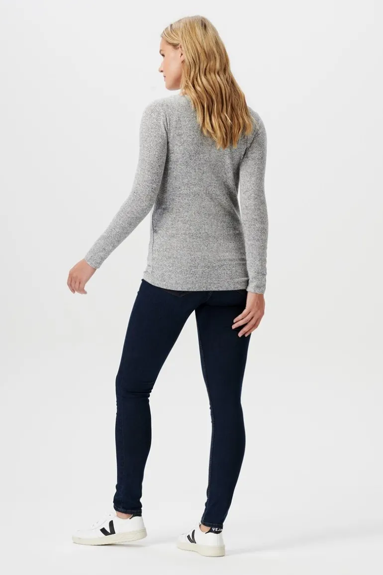 voedingsshirt_lane__grey__1.webp Noppies Shirts<Voedingsshirt Lane - Grey Melange