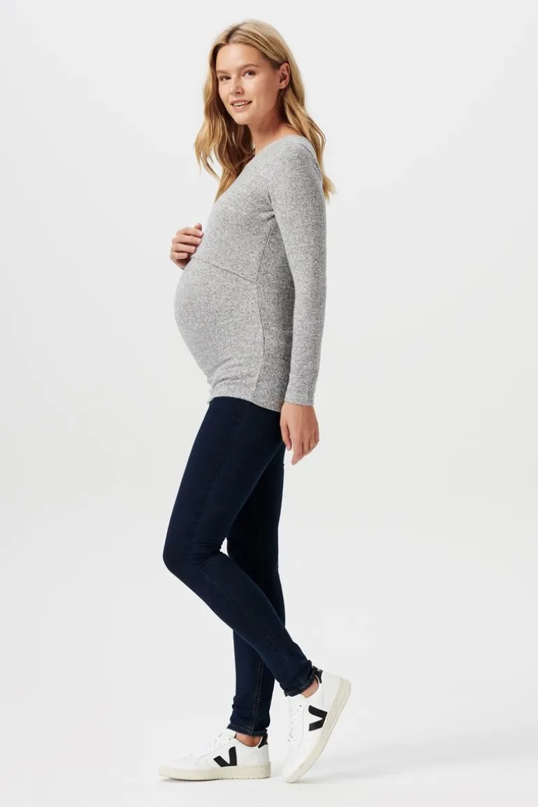 voedingsshirt_lane__grey__5.webp Noppies Shirts<Voedingsshirt Lane - Grey Melange