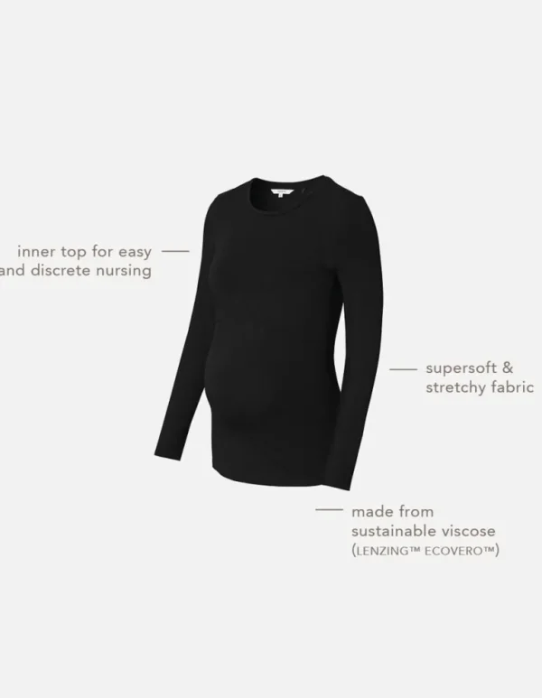 Noppies Shirts | Shirts<Voedingsshirt Nore - Black