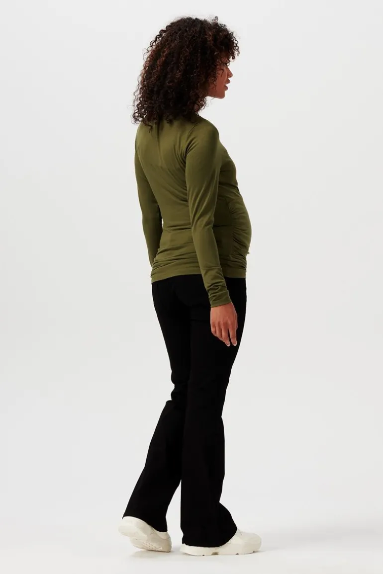 voedingsshirt_odellal__da_1.webp Noppies Shirts | Shirts<Voedingsshirt Odellal - dark olive