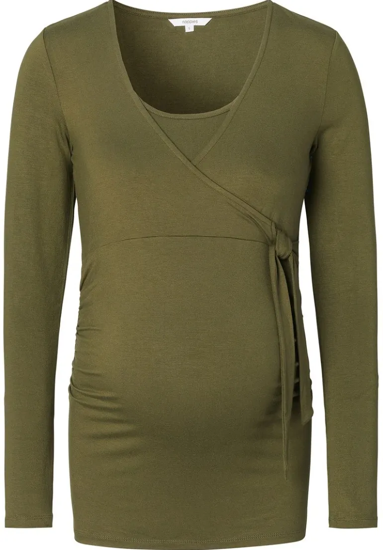 voedingsshirt_odellal__da_9.webp Noppies Shirts | Shirts<Voedingsshirt Odellal - dark olive