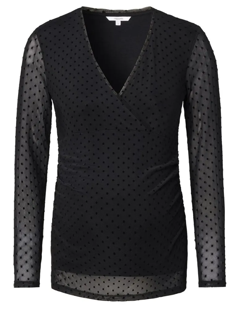 voedingsshirt_olean__blac_2.webp Noppies Shirts | Shirts<Voedingsshirt Olean - Black
