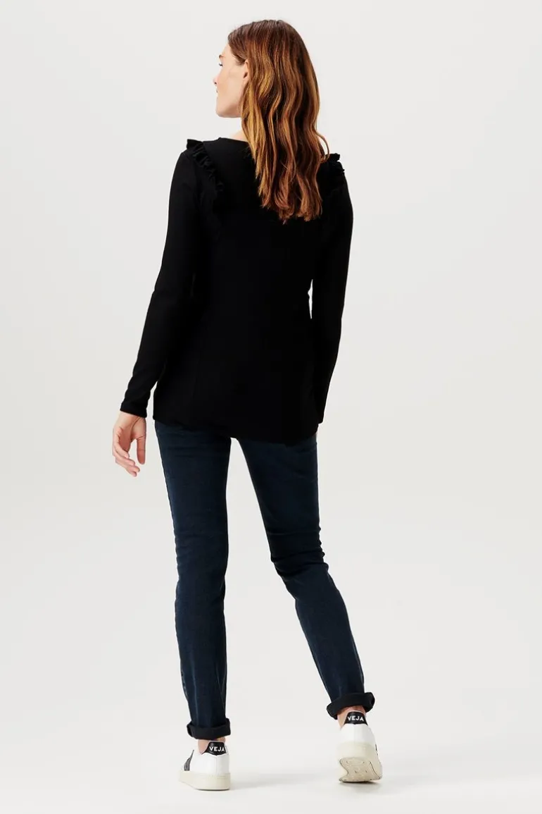 voedingsshirt_pierson__bl_1.webp Noppies Shirts | Shirts<Voedingsshirt Pierson - Black